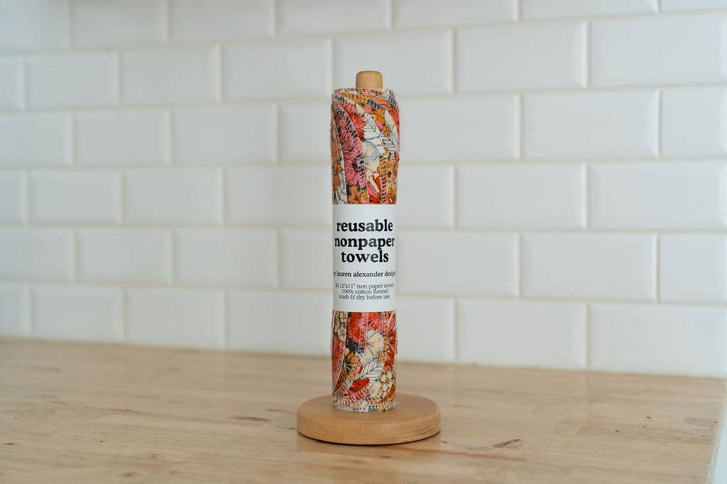 Reusable Paper Towels, Floral Haven, Lauren Alexander Designs