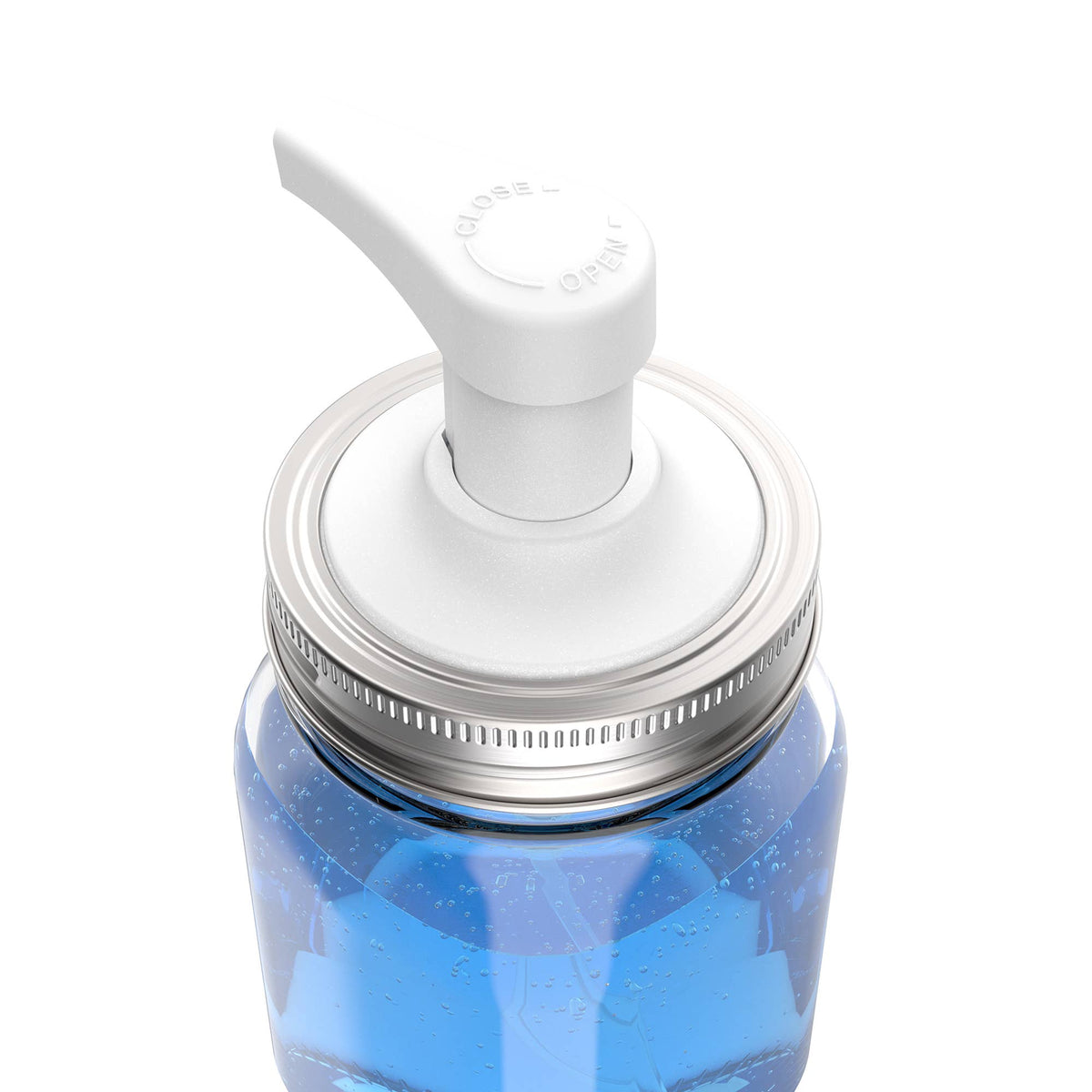 Jarware White Foaming Soap Dispenser Lid, Regular Mouth Jar