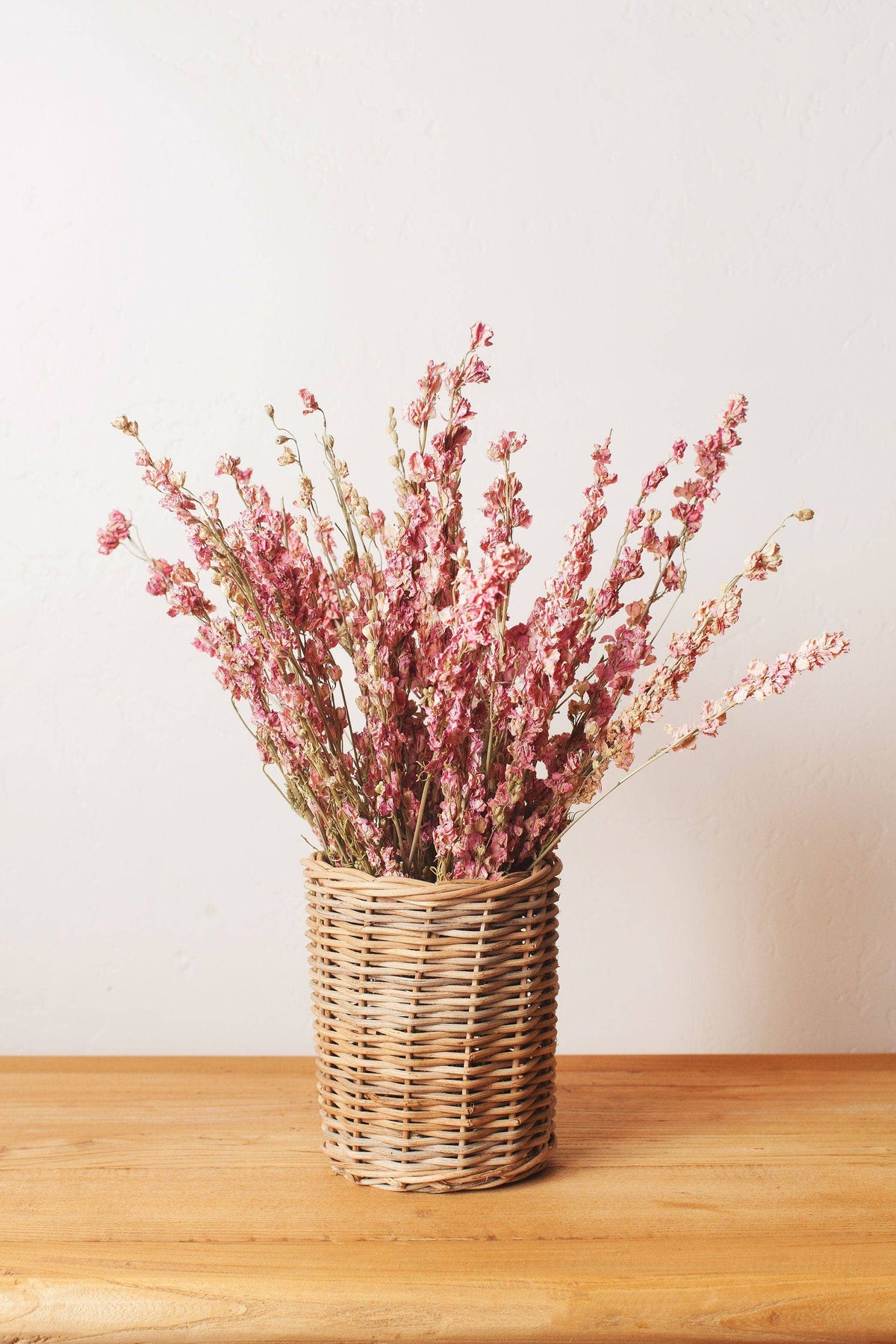 Dried Flowers, Pink Larkspur, Idlewild Floral Co.