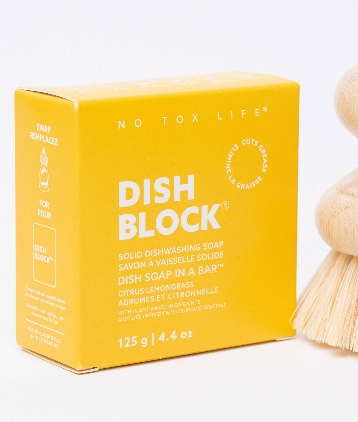 Dish Soap Bar, Citrus Lemongrass (Dish Block), No Tox Life