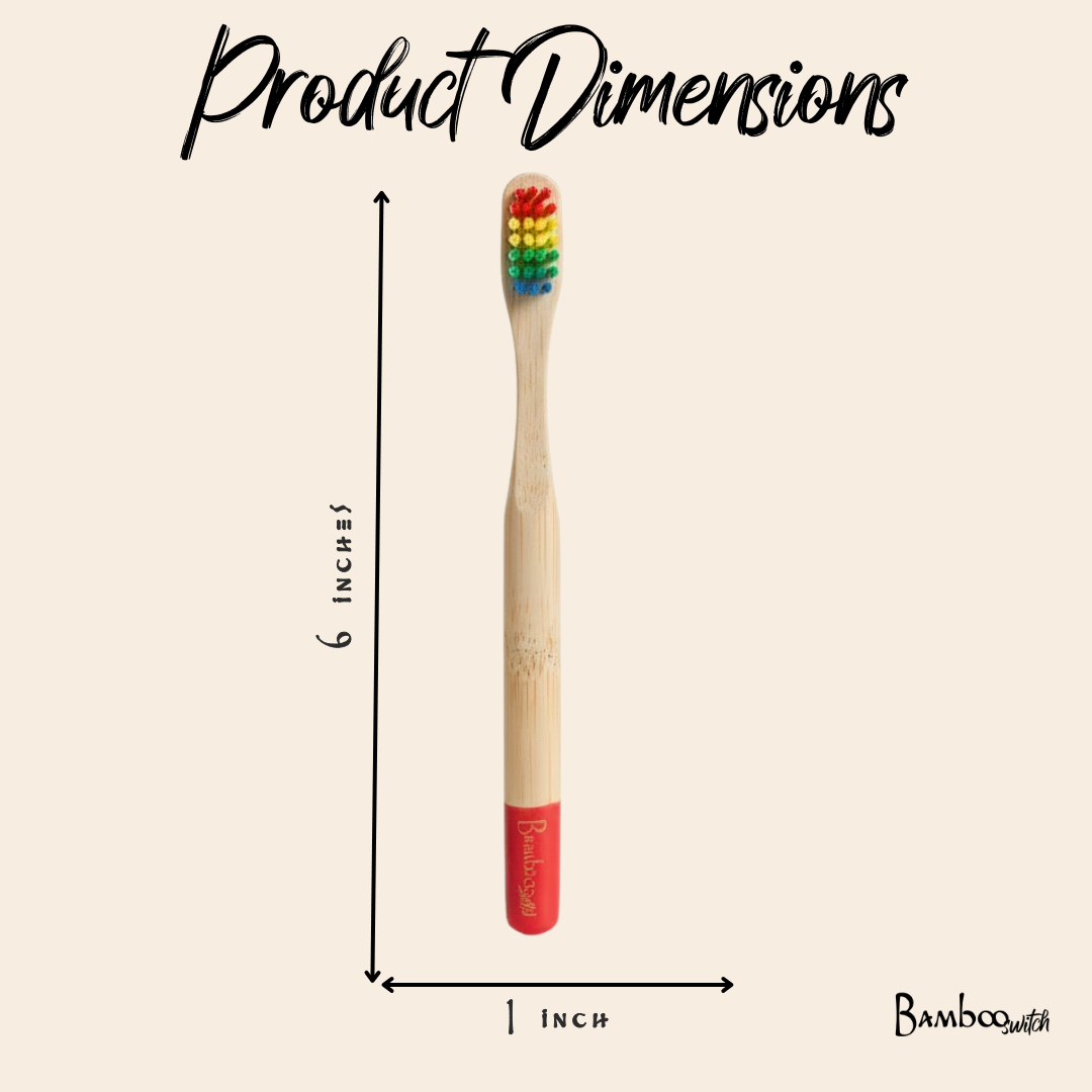 Bamboo Kids Toothbrush | Rainbow | Summer Bestseller