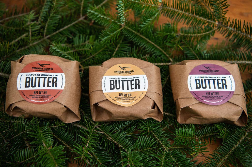 Cultured Butter, Cinnamon & Crystallized Ginger (8 oz), Ploughgate Creamery