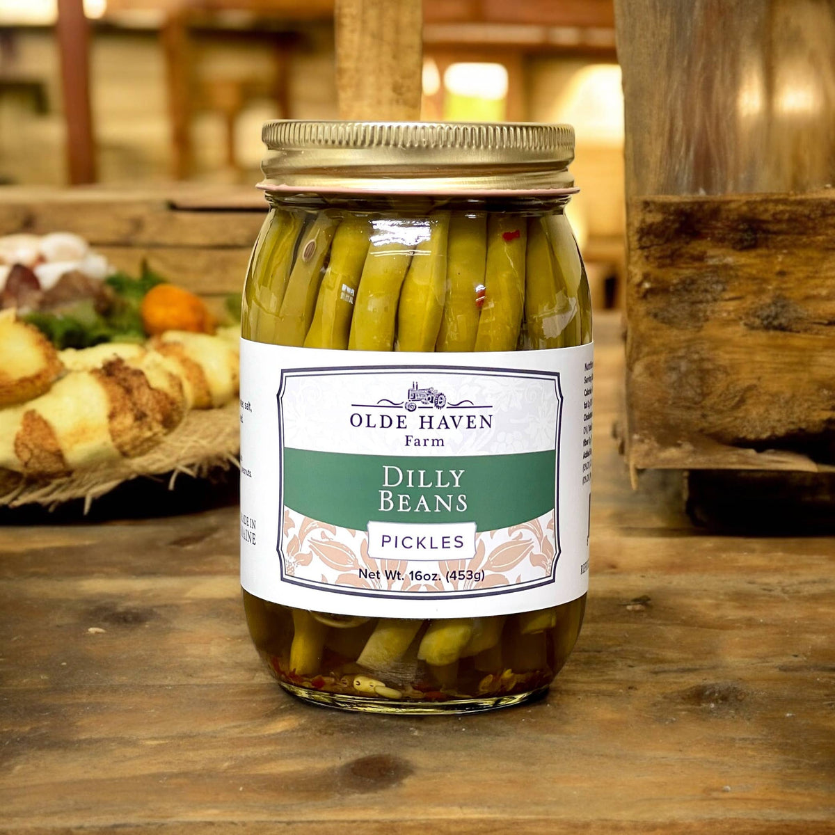 Olde Haven Farm Dilly Beans, 16 oz jar