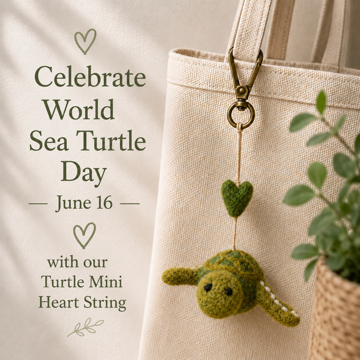Mini Heart String, Turtle, bandana love