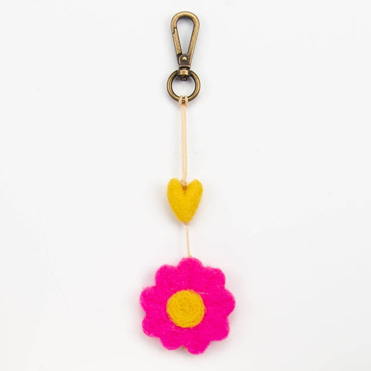 Mini Heart String, Hot Pink and Yellow Daisy, bandana love