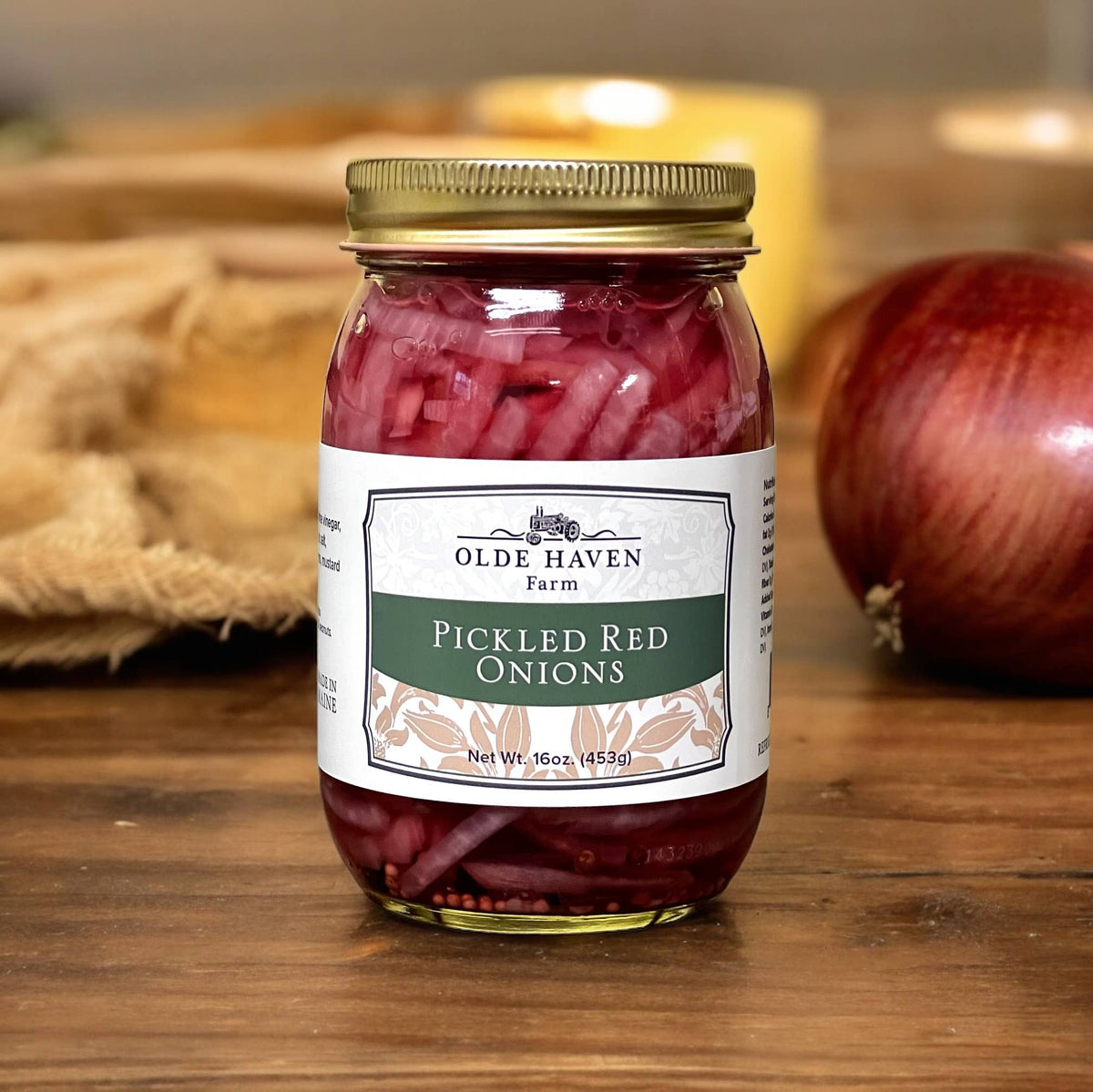 Olde Haven Farm Pickled Red Onions jar