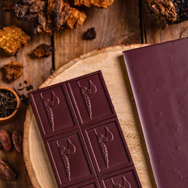 Chocolate Bar, Chaga Chai Dark, Loon Chocolate