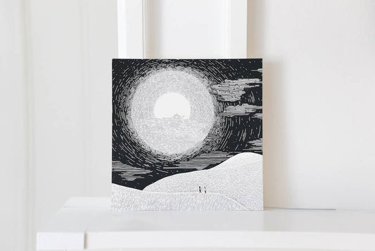 Screen Print, Full Moon, As Little Cooking as Possible