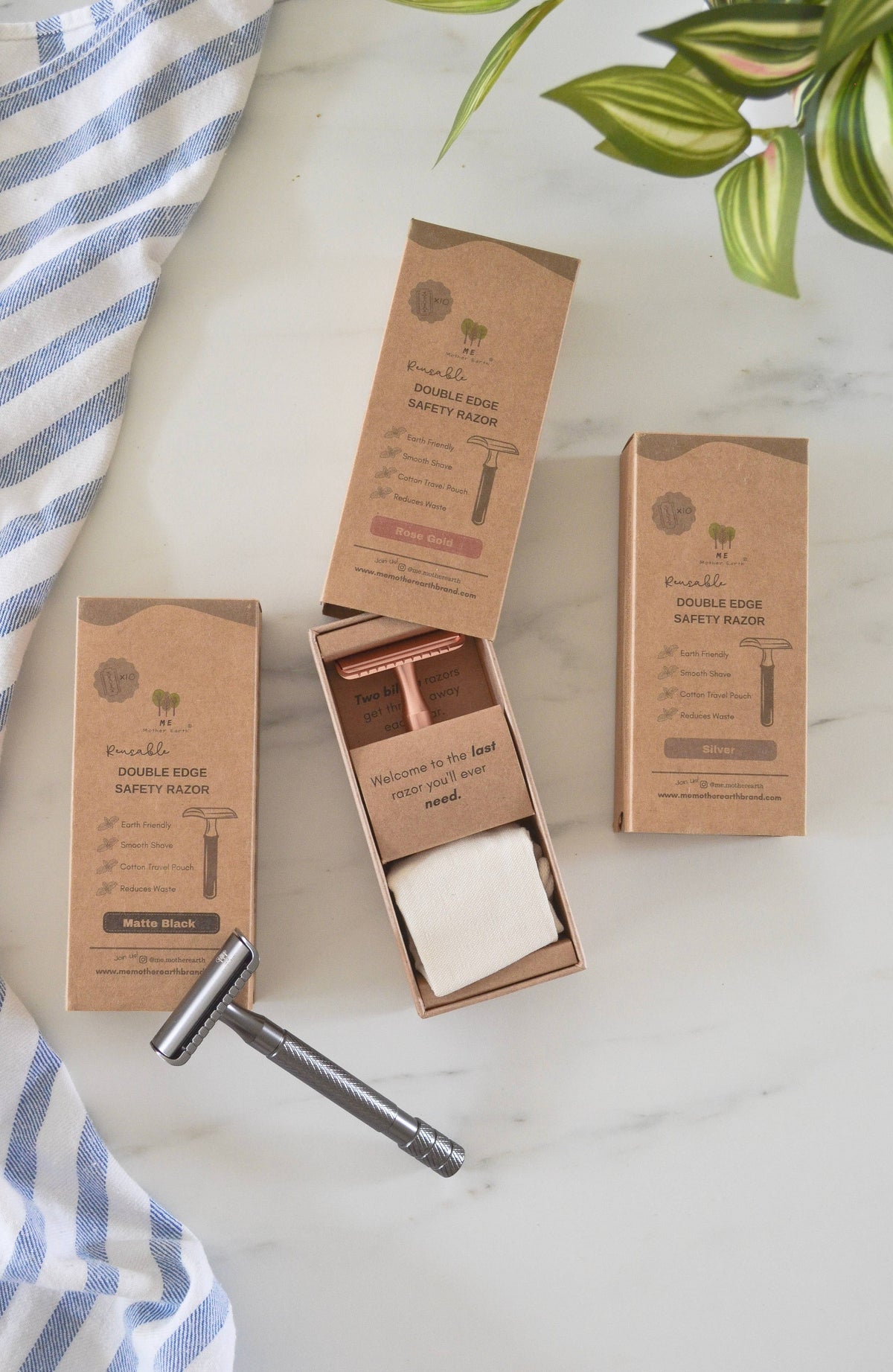 Safety Razor, Reusable Double Edge, Me Mother Earth
