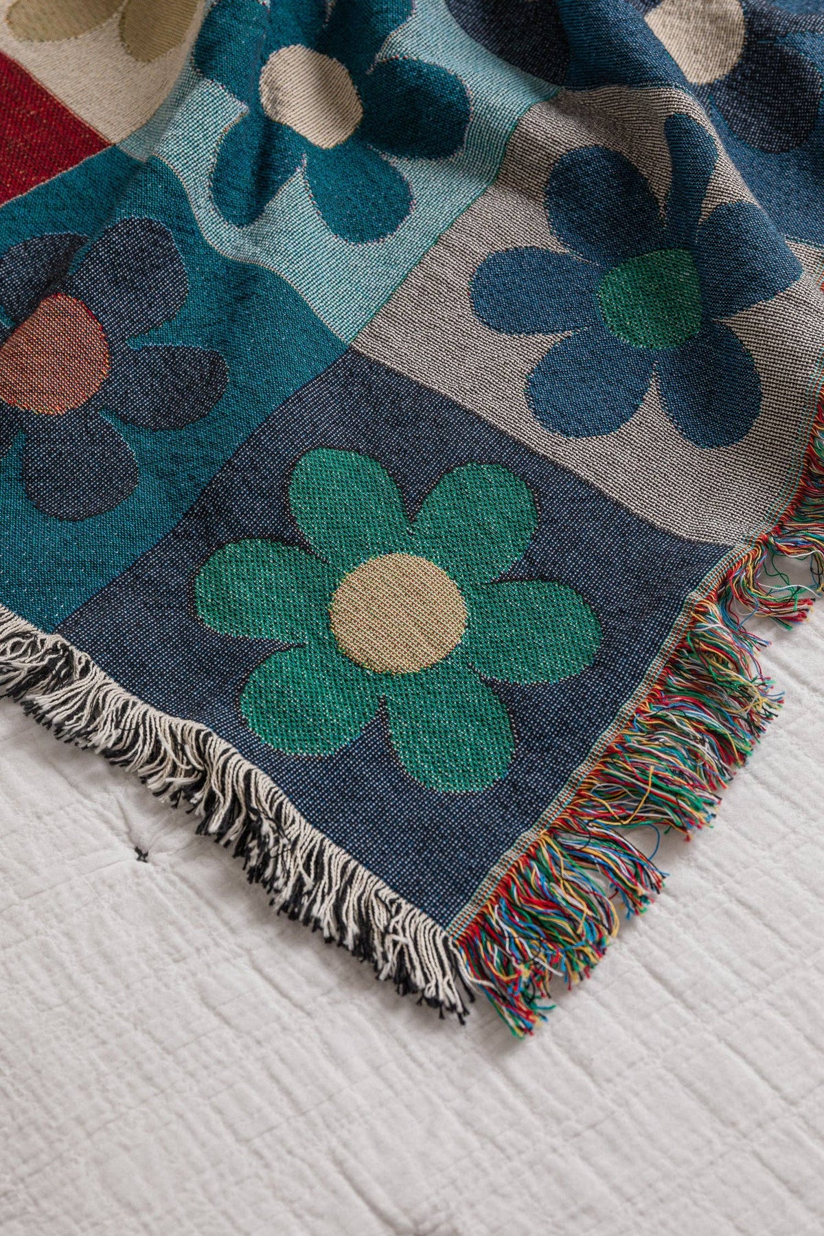 Throw Blanket, Floral Patchwork, Good Merchant Co