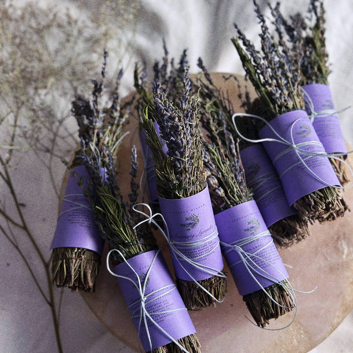 Smoke Cleansing Stick, Lavender Rosemary, Topanga Window