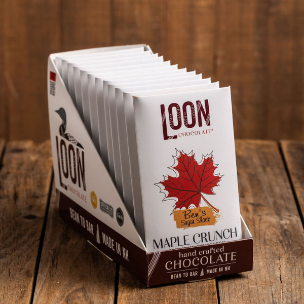 Chocolate Bar, Maple Crunch Milk, Loon Chocolate