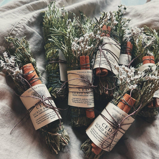 Smoke Cleansing Stick, Cedar, Topanga Window