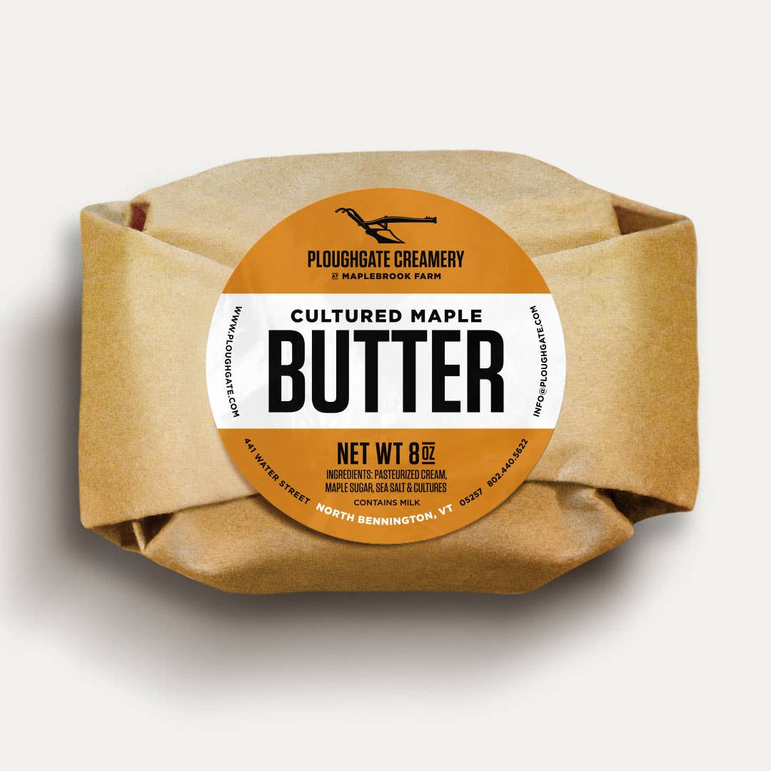 Cultured Butter, Vermont Maple (8 oz), Ploughgate Creamery
