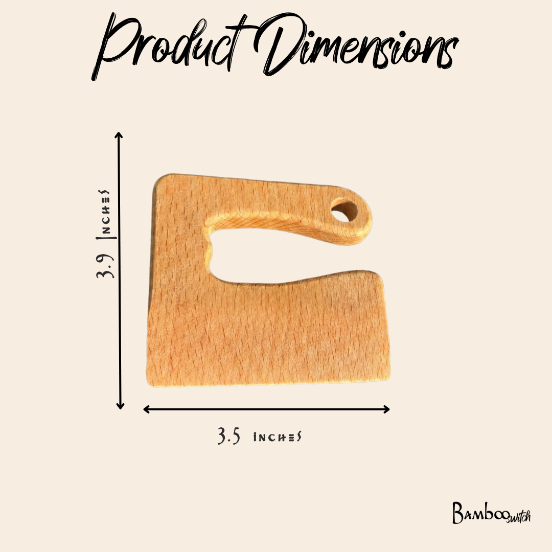 Wooden practice training knife