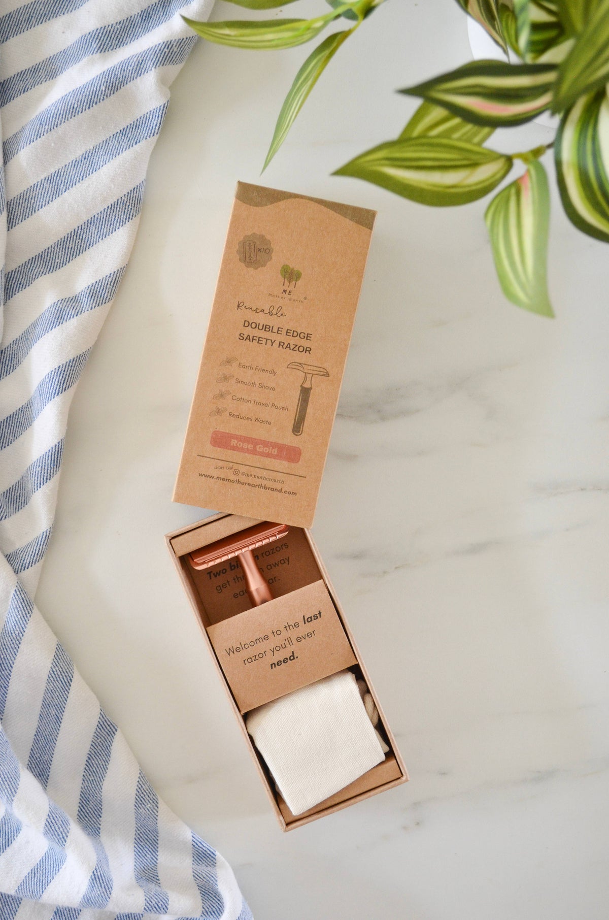 Safety Razor, Reusable Double Edge, Me Mother Earth