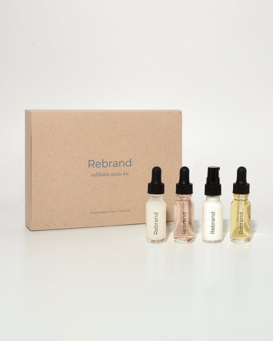 Refillable Minis Kit, Rebrand Skincare