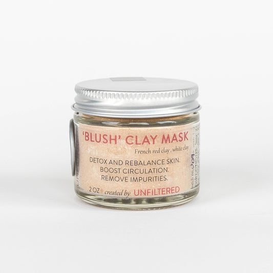 Clay Face Mask, Blush, Unfiltered Skin Care