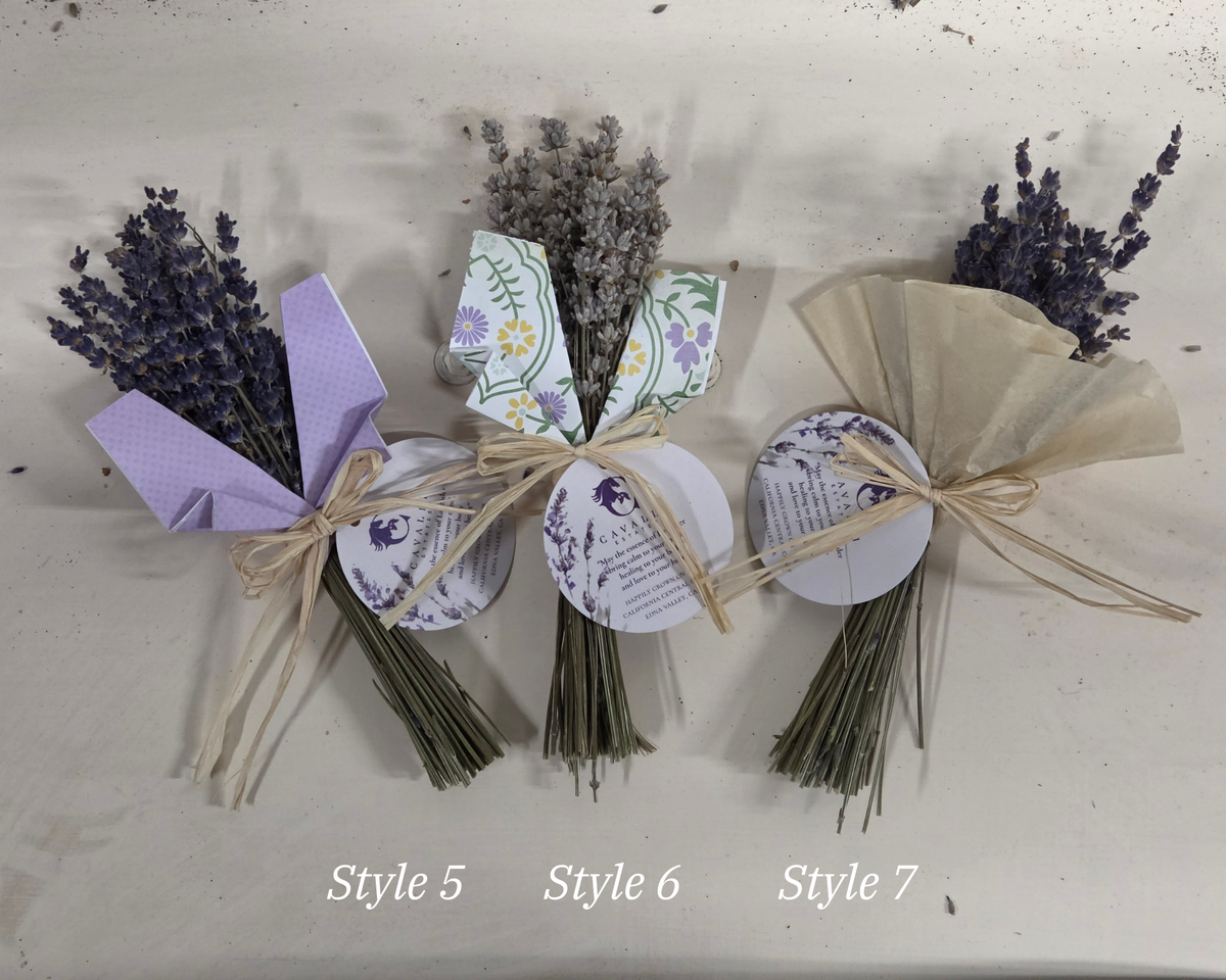 Dried Flowers, Lavender Posies (Mini), Cavalli Farms