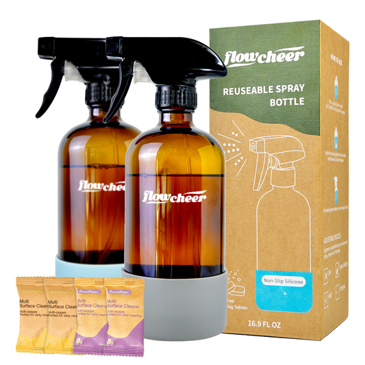 Spray Bottle Kit, Reusable (2 Tablets), Flowcheer