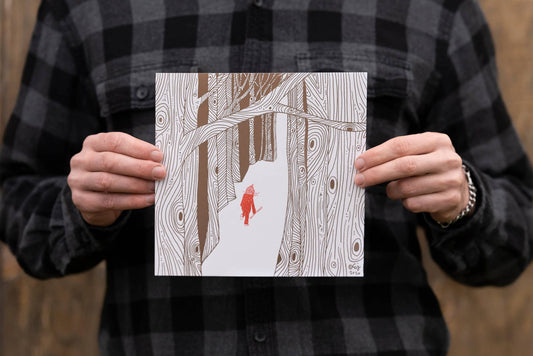 Screen Print, Childhood in the Woods, As Little Cooking as Possible