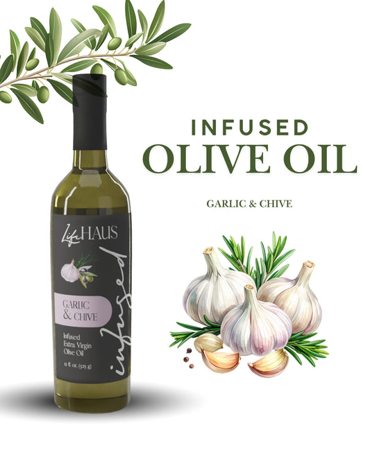 Lifehaus Garlic and Chive Infused Olive Oil