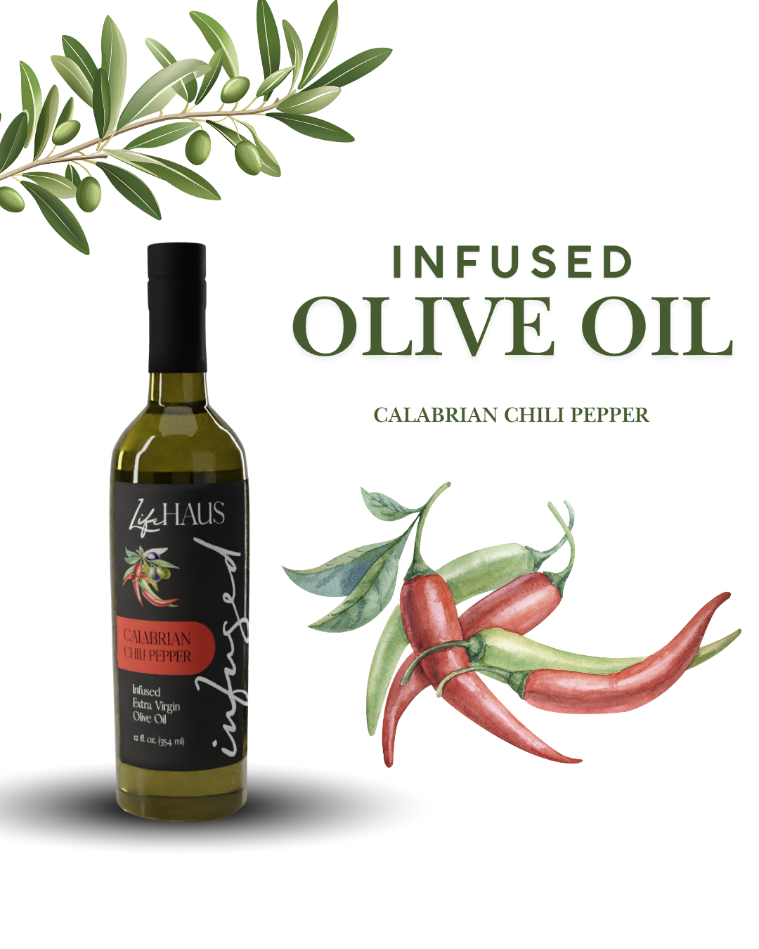 Lifehaus Calabrian Chili Infused Olive Oil