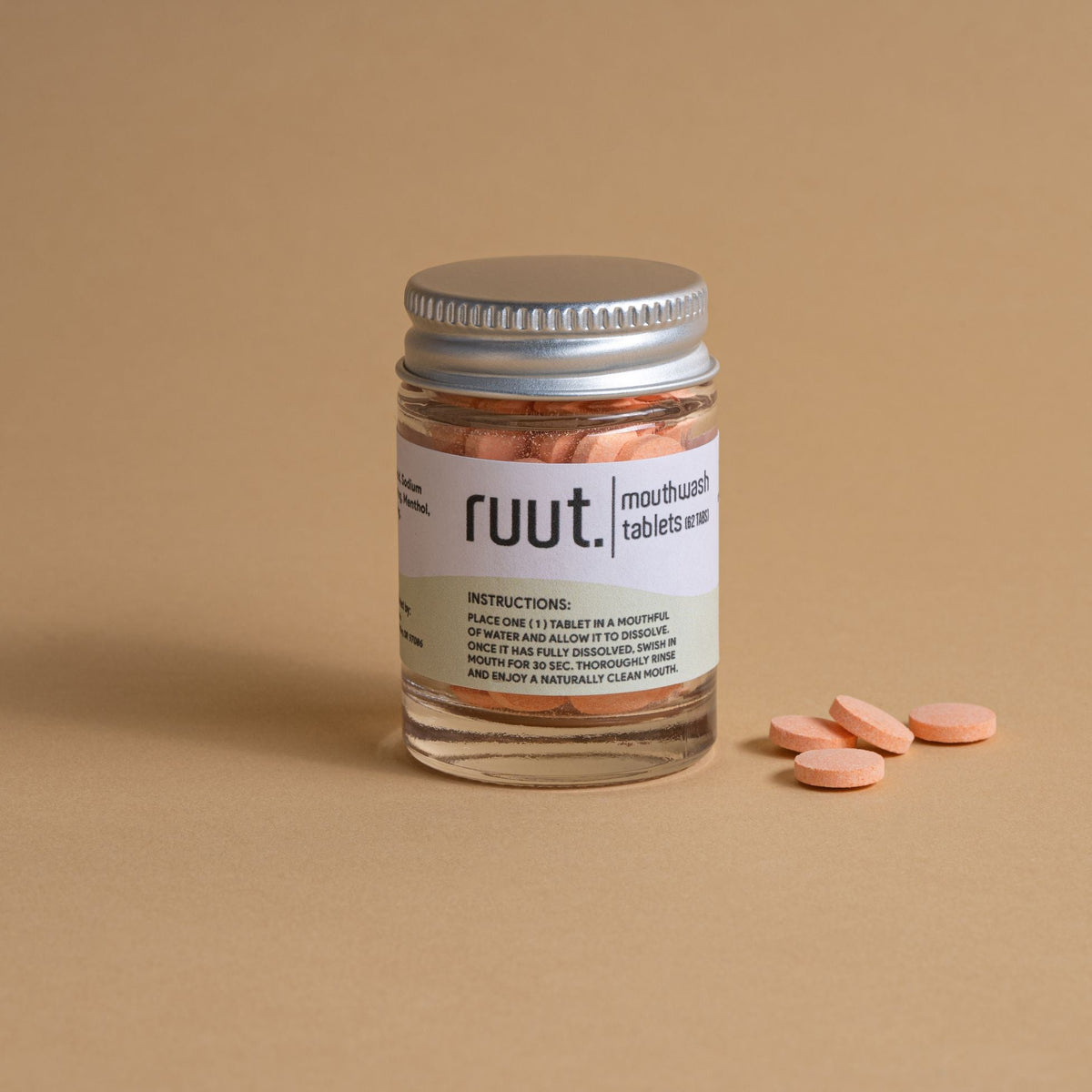 Ruut Mouthwash Tablets Orange