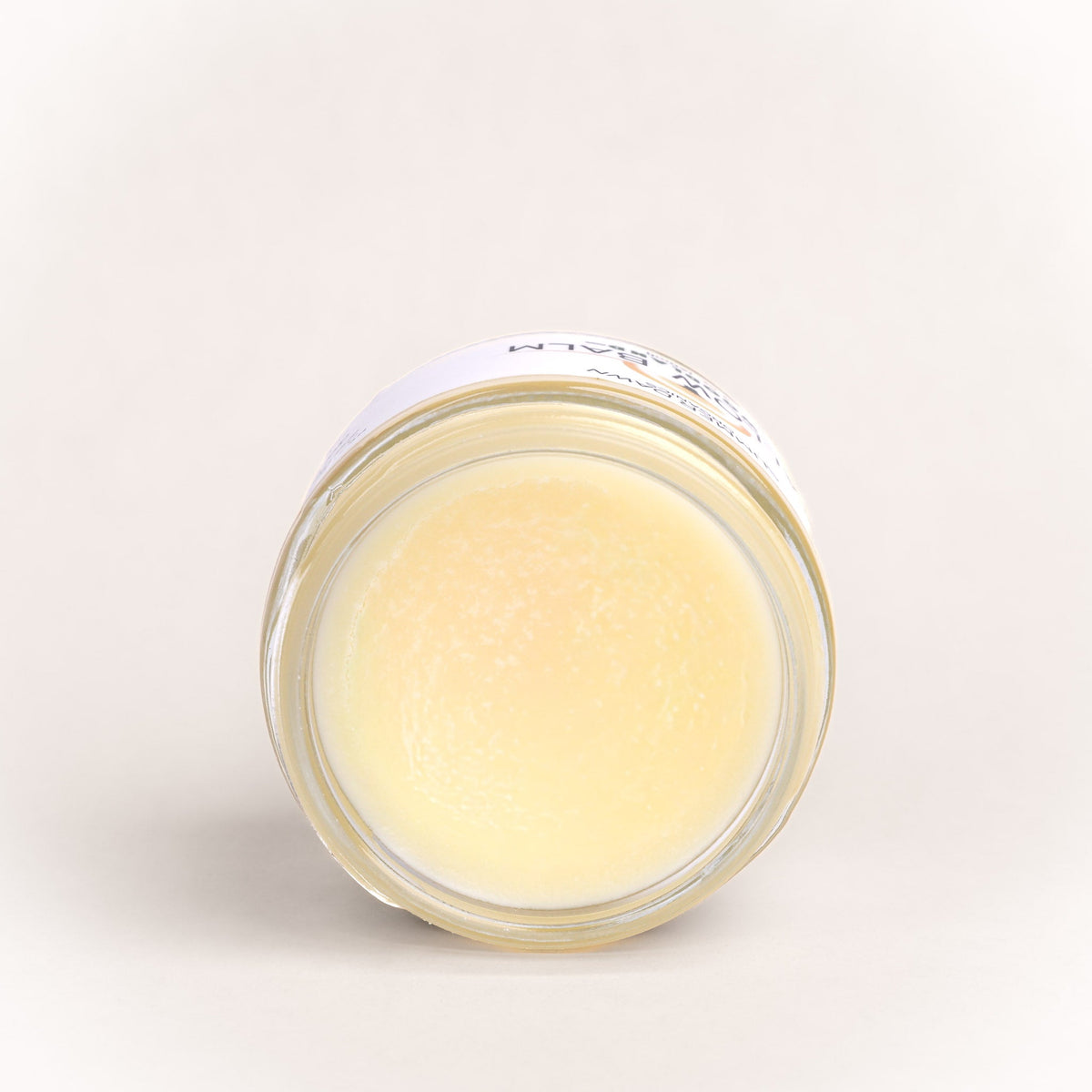 Unscented tallow balm, open jar