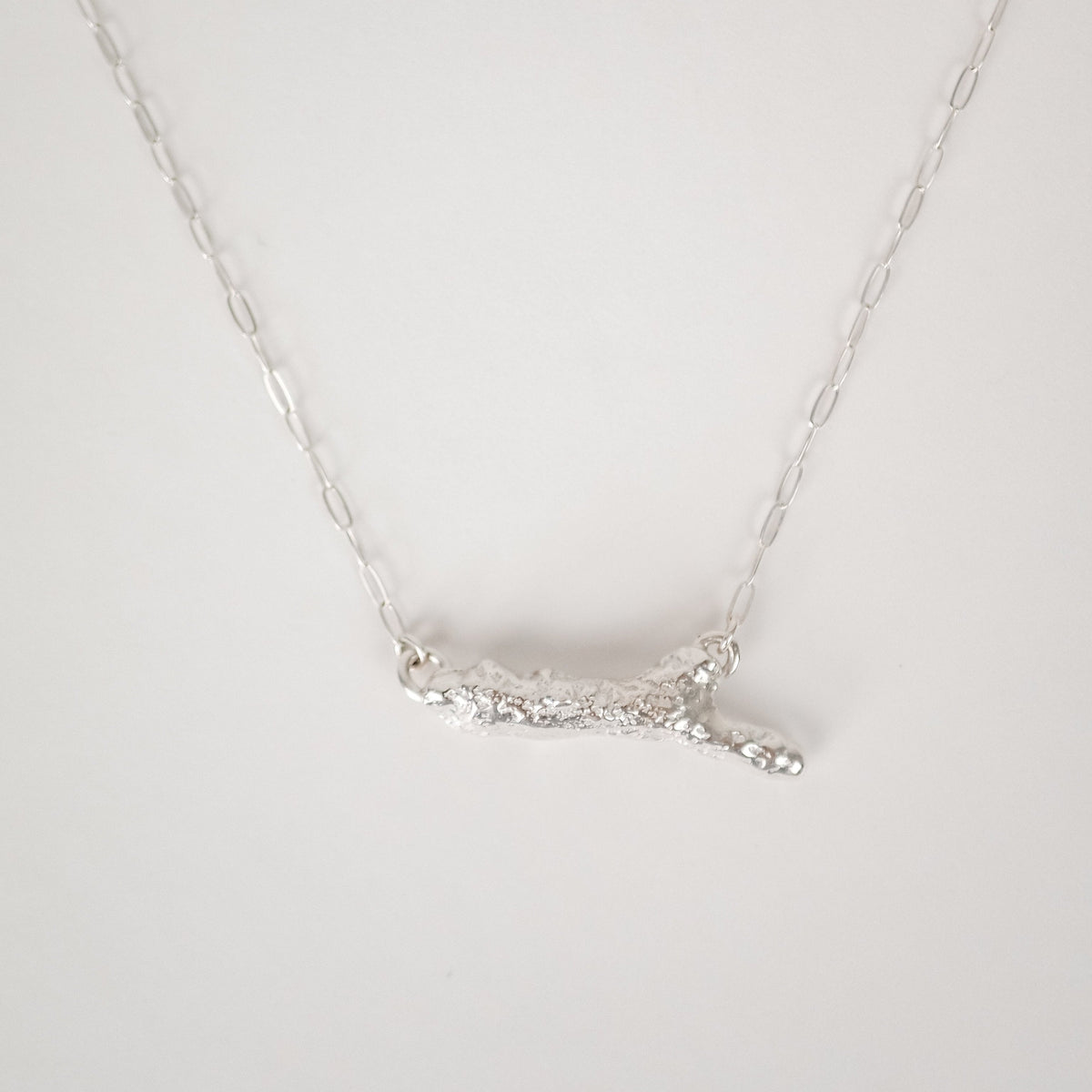 Pathfinder Stick Necklace in sterling silver, Krista Knickerbocker Designs