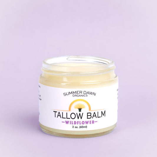 Summer Dawn Organics wildflower tallow balm, 2 oz