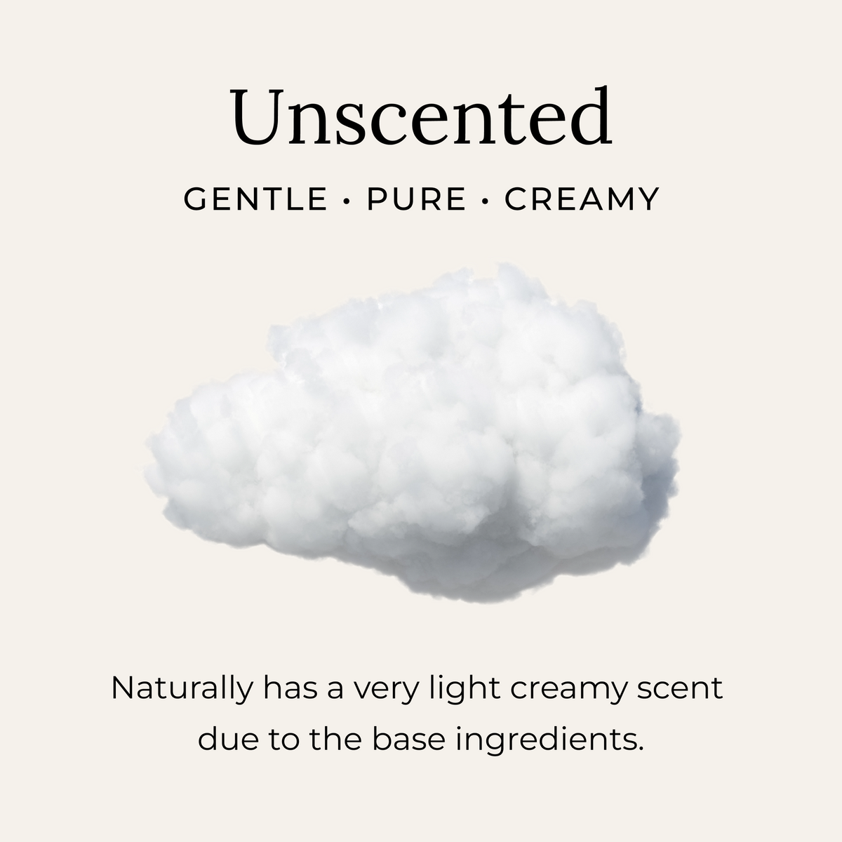 Unscented deodorant cream details