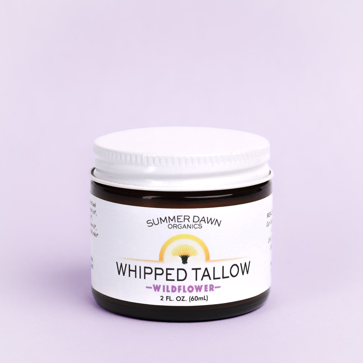 Whipped tallow, wildflower, 2 oz, capped