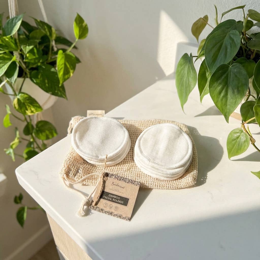 Bamboo Switch reusable bamboo cotton facial rounds, set of 10