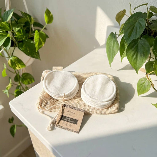 Bamboo Switch reusable bamboo cotton facial rounds, set of 10