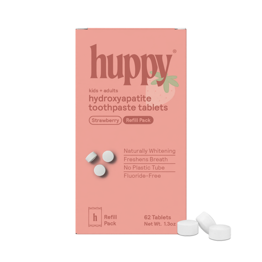 Toothpaste Tablets, Kids Strawberry (Refill Pouch), Huppy
