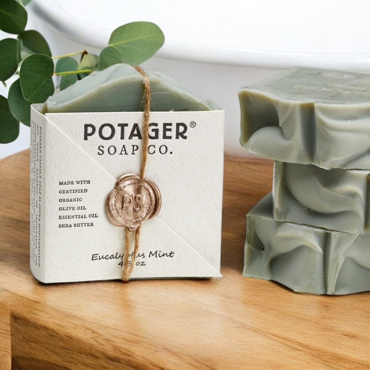 Soap - Eucalyptus Mint Bar Soap - Potager Soap Co