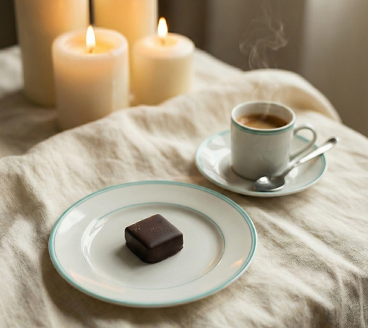 4 Piece Dark Chocolate Truffle Espresso Cardamon
