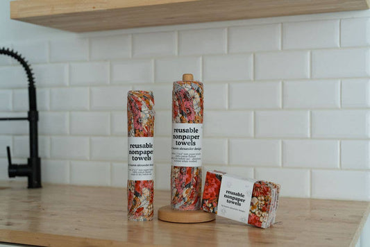 Reusable Paper Towels, Floral Haven, Lauren Alexander Designs