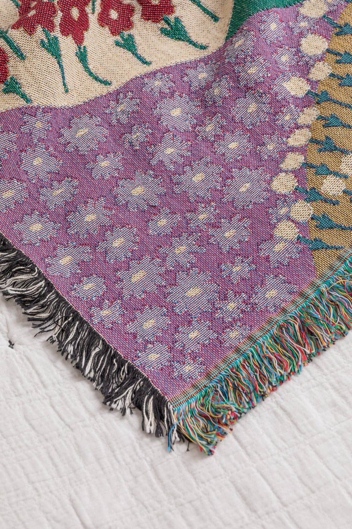 Throw Blanket, Flower Fields, Good Merchant Co