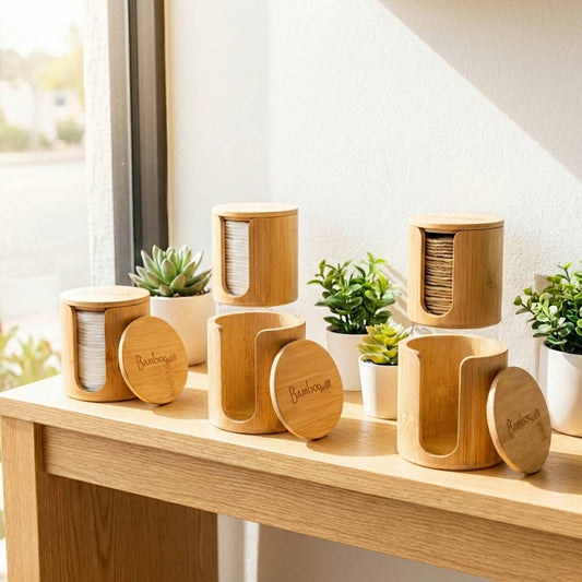 Bamboo Switch bamboo facial rounds holder