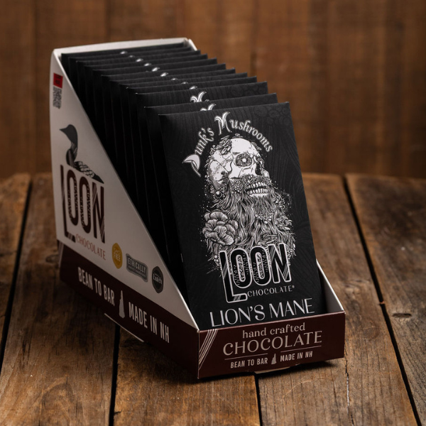 Chocolate Bar, Lion's Mane Dark, Loon Chocolate