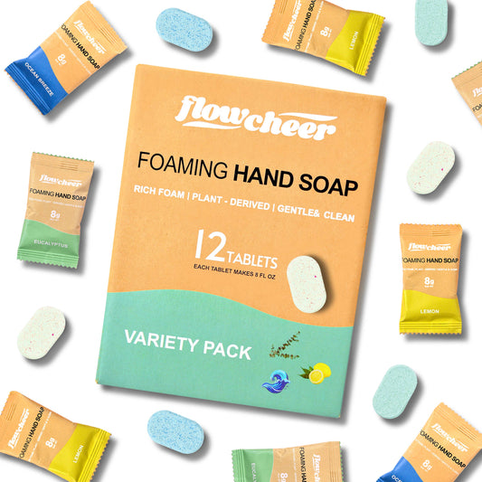 Foaming Hand Soap Tablets, 3-Scent Bundle, Flowcheer