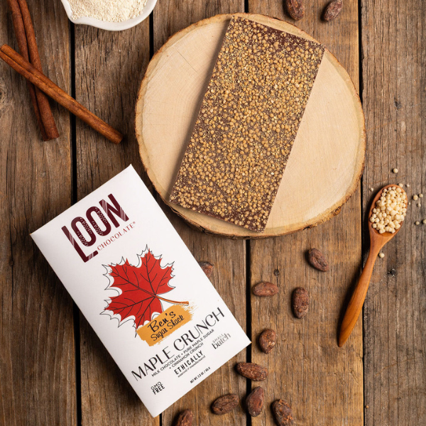 Chocolate Bar, Maple Crunch Milk, Loon Chocolate