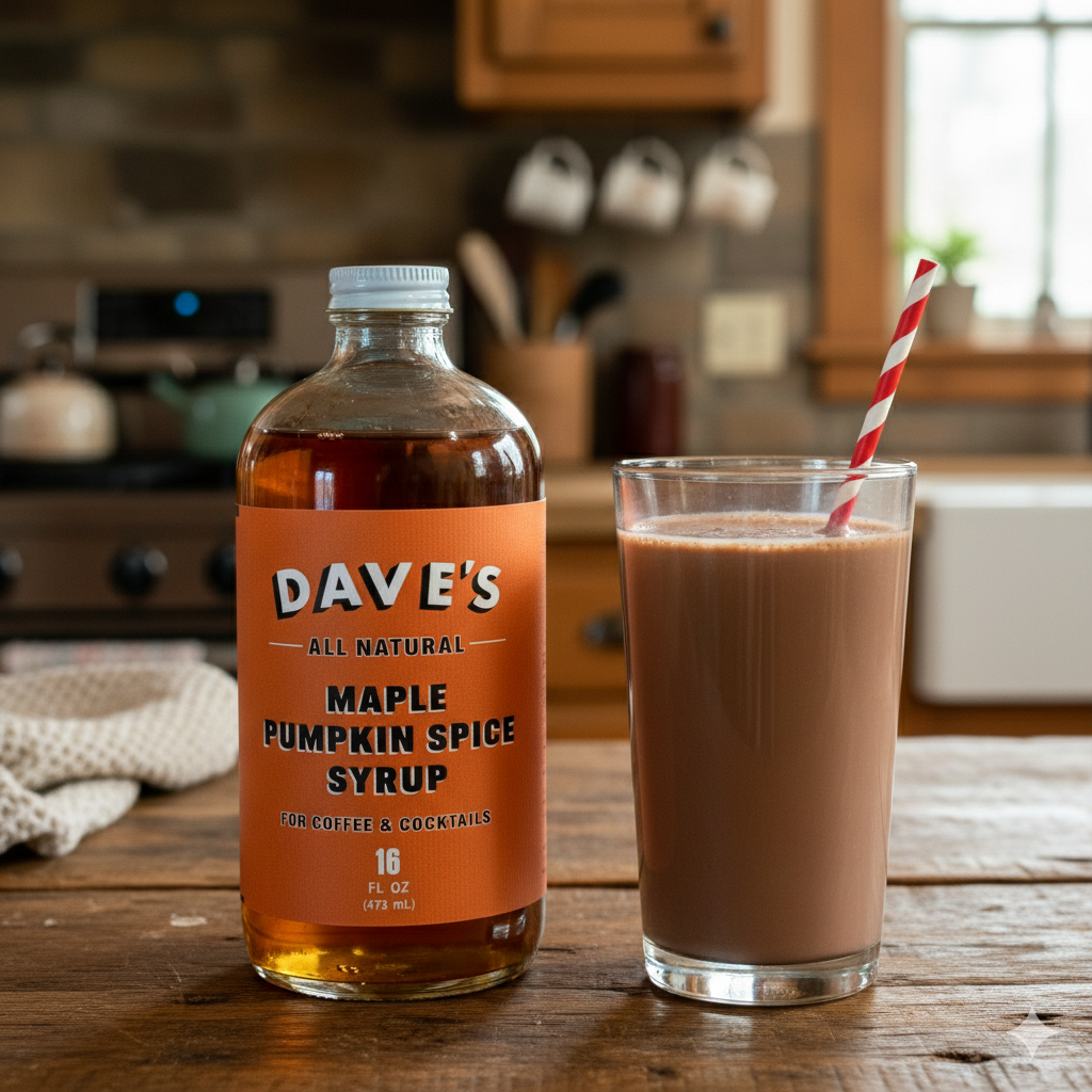 Maple Pumpkin Spice Syrup latte