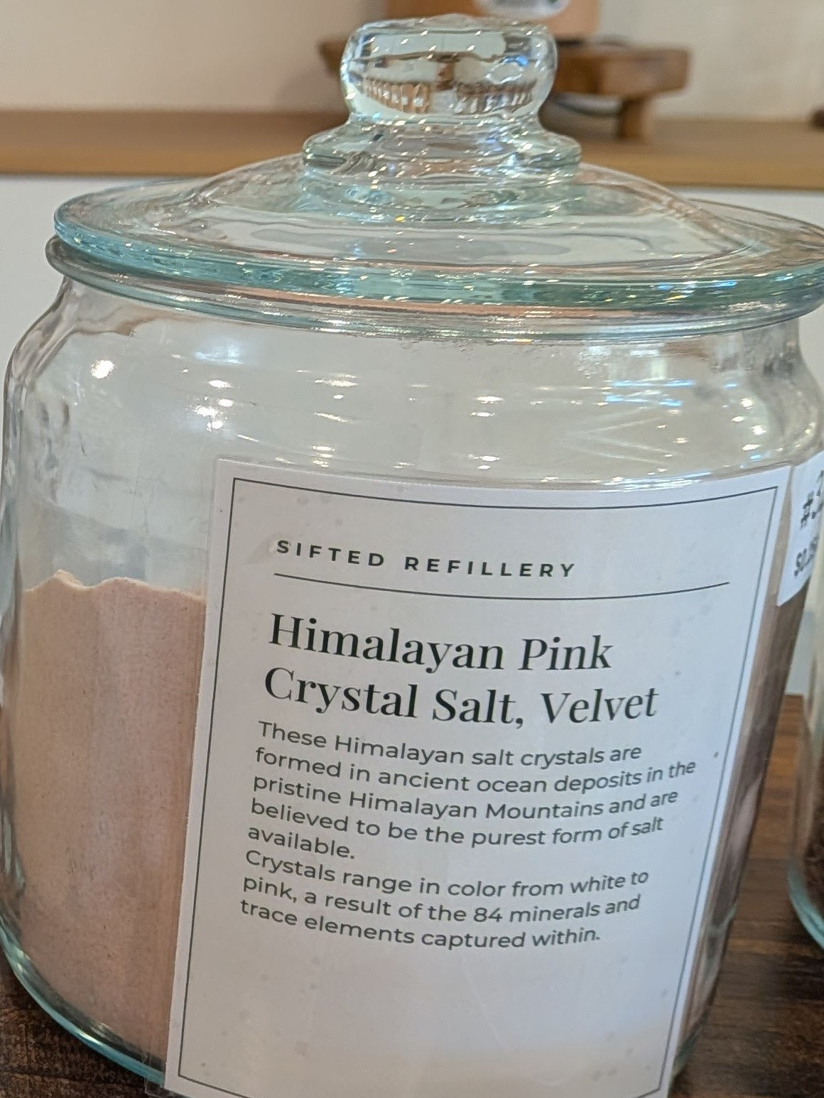 Himalayan Pink Salt, Velvet in the Sifted Refillery bulk bin