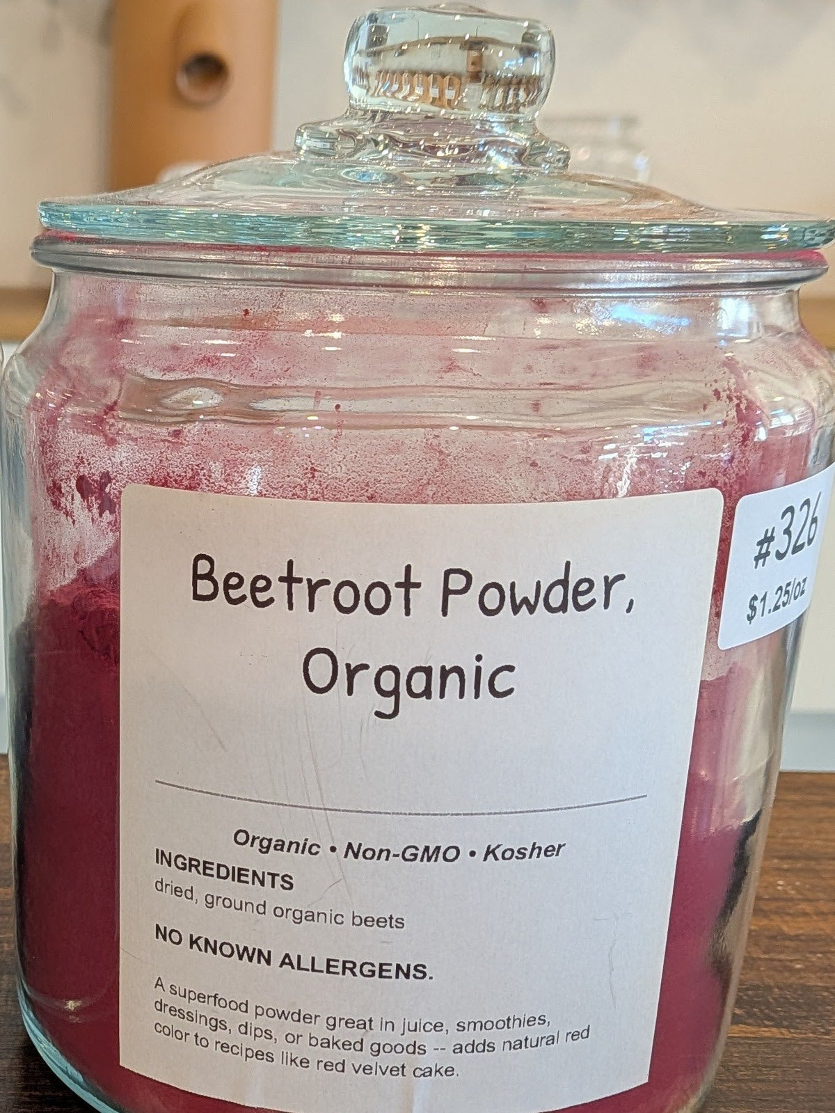 Beetroot Powder, Organic in the Sifted Refillery bulk bin