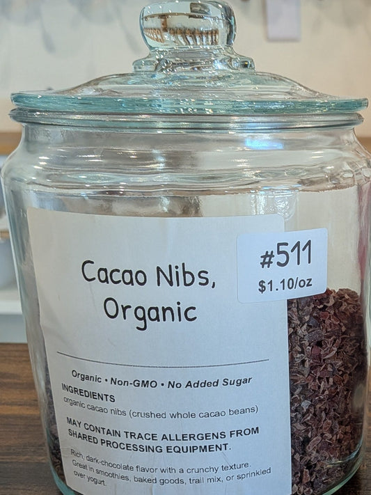 Cacao Nibs, Organic in the Sifted Refillery bulk bin