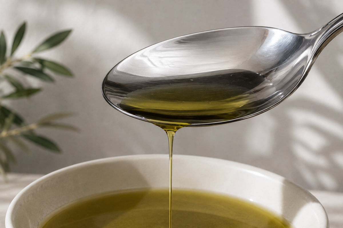 Spoonful of Ygeia extra virgin olive oil